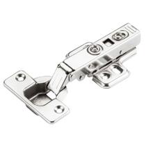 Dobradiça 35mm 105º Reta Inox com Calço Duplo Fixo e Amortecedor (Slow) Renna