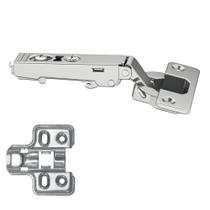 Dobradiça 35mm 105º Reta Metalla 110 com Calço Clip-On e Amortecedor Hafele