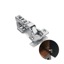 Dobradica 35mm Pistão Calço Fixo Inox Curva Dobradica 35mm Pistão Calço Fixo Inox Curva