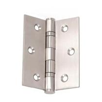Dobradiça 3,5x3 em aço inox escovado jl embalagem com 3 unidades