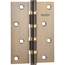 Dobradiça 4 Com Anel Rolamento Latonada Com 3 Peças Vonder