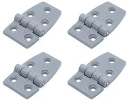 Dobradiça 5 F Nylon 35x60mm Cinza Barco Lancha Porta Kit 4