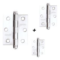 Dobradiça Aço Carbono Porta 3025 Concept Cromado ACR Pado