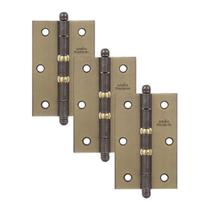 Dobradiça Aço União Mundial 3 1/2'' x 2 5/16'' 2 Anéis 3Pçs