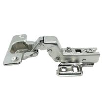 Dobradiça Amortecedor 35mm Super Curva Calço Fixo 09 Peças