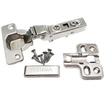 Dobradiça Amortecedor Click 35mm + Parafuso 09 Peças Portas Dobradiça Amortecedor Click 35mm + Parafuso 09 Peças Portas