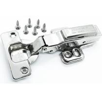 Dobradiça Amortecedor Copo 35mm INOX RETA Calço Clip Renna Slow