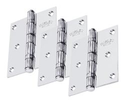 DOBRADIÇA BIANEL MAHLER 3.1/2'' x 3'' INOX 304 KIT 3 PEÇAS