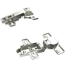 Dobradiça Caneco 35X11mm Braço Reto Sem Pistão Slide On Calço H0 Níquel 2 Peças Embalagem Autosserviço - 06922.0131.10 - SOPRANO