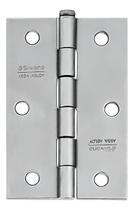 Dobradiça canto ferro polido 2.1/2 polegadas silvana 850 3 furos caixa 24 peças ferragem móveis porta janela resistente