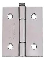 Dobradiça canto ferro polido 2 polegadas silvana 850x2 2 furos caixa 24 peças ferragem móveis porta janela resistente