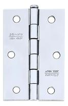 Dobradiça canto ferro zincado 2.1/2 polegadas silvana 850 3 furos caixa 24 peças ferragem móveis porta janela resistente