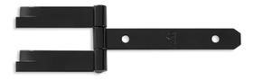 Dobradiça Chumbar 2 Hastes N-1 20cm Forsul para portão, porteira e porta Preta