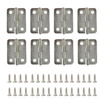 Dobradiça Com Parafuso M 2,4cm Para Artesanato - 10 Unidades Dobradiça Com Parafuso M 2,4cm Para Artesanato - 10 Unidades