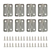 Dobradiça Com Parafuso M 2,4cm Para Artesanato - 10 Unidades Dobradiça Com Parafuso M 2,4cm Para Artesanato - 10 Unidades