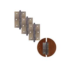 Dobradiça Comum Em Antique 3.1/2" Pol Com Pino Bola Tolemat Dobradiça Comum Em Antique 3.1/2" Pol Com Pino Bola Tolemat