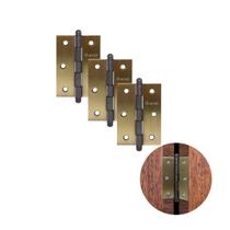 Dobradiça Comum Em Fumê 3.1/2" Pol Com Pino Bola Tolemat Dobradiça Comum Em Fumê 3.1/2" Pol Com Pino Bola Tolemat