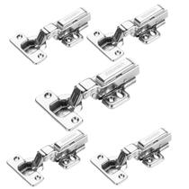 Dobradiça Curva Calço Click Slow 35mm 05 Pçs Capa+ Parafusos