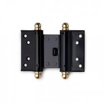 Dobradiça De Aço Vai E Vem Modelo Balcão Bang Bang 3'' 75mm Preta