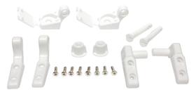 Dobradiça de assento de vaso sanitário Plumb Pak PP835-34 Plástico branco 10x13cm