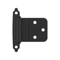 Dobradiça de gabinete Amerock BPR3428FB 10 mm embutida em preto fosco, pacote com 2 unidades Dobradiça de gabinete Amerock BPR3428FB 10 mm embutida em preto fosco, pacote com 2 unidades