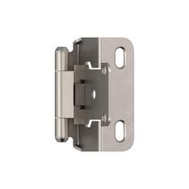 Dobradiça de gabinete Amerock Satin Nickel, sobreposição de 1/2 polegada, pacote com 2 unidades Dobradiça de gabinete Amerock Satin Nickel, sobreposição de 1/2 polegada, pacote com 2 unidades