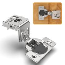 Dobradiça de gabinete Chibery Satin Nickel 1,5" Overlay 105 Soft Close