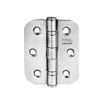 Dobradiça de Inox com Anel 1296-3 Cromada 3.1/2"x3" Pç