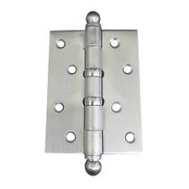 Dobradiça de Latão 3.1/2Pol x 3 Pol Com Anel Cromo Acetinado 5535 Rodrigues