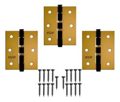 Dobradiça De Pino Para Porta Madeira 3x2.5 MGM Bronze Latonado Dobradiça De Encaixe Interna Dobradiça De Pino Para Porta Madeira 3x2.5 MGM Bronze Latonado Dobradiça De Encaixe Interna