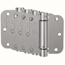 Dobradiça de porta HOSOM com fechamento automático de 8,9 cm de níquel escovado com mola, pacote com 4 unidades