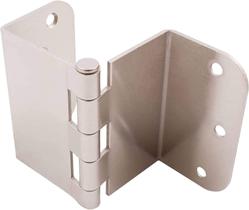 Dobradiça de porta Swing Clear Offset de 3,5 polegadas, pacote com 3 unidades de níquel escovado