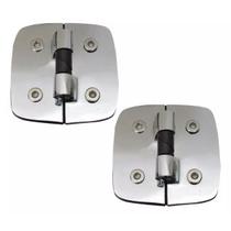 Dobradiça Dupla Automática P/ Box De Banheiro Direita 1129d - 2un Dobradiça Dupla Automática P/ Box De Banheiro Direita 1129d - 2un