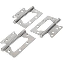 Dobradiça em Inox Polida para Porta e Janela Encaixa Rápido 4"" com 3 Peças - 0104340007401 - MAHLER