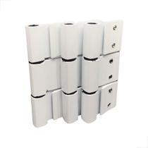 Dobradiça Encaixe 03 Abas Linha Gold Porta Dob828 Branco 3Pç Dobradiça Encaixe 03 Abas Linha Gold Porta Dob828 Branco 3Pç