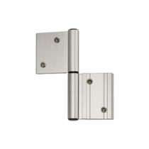 Dobradica encaixe linha 42 dupla sd-333 porta giro abrir aluminio fosco gm