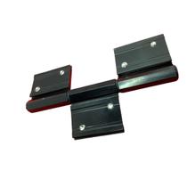 Dobradica encaixe linha 42 tripla sd-333 porta giro abrir aluminio preto al Dobradica encaixe linha 42 tripla sd-333 porta giro abrir aluminio preto al