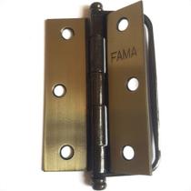 Dobradica Fama 1295 Fcb 3.1/2''Porta Camarao - Kit C/12 Dobradica Fama 1295 Fcb 3.1/2''Porta Camarao - Kit C/12
