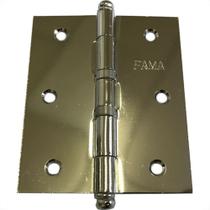 Dobradica Fama 1525 Fcb 3.1/2X3 Com Anel - Kit C/12 Dobradica Fama 1525 Fcb 3.1/2X3 Com Anel - Kit C/12