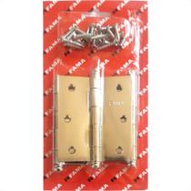 Dobradica Fama 1535 Fox 3.1/2X3 Com Anel Blister 3Pecas