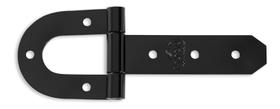 Dobradiça Ferradura Haste Curta N-5 28cm Forsul para portão, porteira e porta Preta Dobradiça Ferradura Haste Curta N-5 28cm Forsul para portão, porteira e porta Preta
