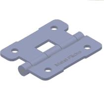 Dobradiça Fixa 57mm DBO Aço Metal Fecho