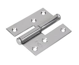 Dobradiça hamburguesa direita 80 mm mahler inox 304