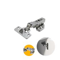 Dobradiça Hd 35 Mm Curva Em Aço Inox Com Amortecedor E Clip On Dobradiça Hd 35 Mm Curva Em Aço Inox Com Amortecedor E Clip On