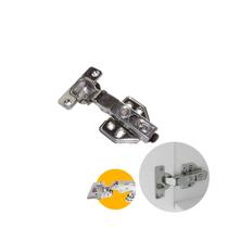 Dobradiça Hd 35 Mm Reta Em Aço Inox Com Amortecedor E Clip On Dobradiça Hd 35 Mm Reta Em Aço Inox Com Amortecedor E Clip On