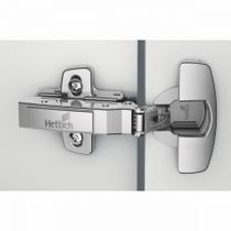 Dobradiça Hettich Sensys 8645I 110 Graus Super Alta (Super Curva) + Calco D 3 Completa (Unidade)