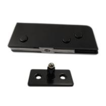 Dobradiça inferior + pivô para porta pivotante de vidro temperado blindex - Preto