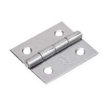 Dobradiça Inox AISI 304 Com Pino Fixo Reforçada 38x34mm Dobradiça Inox AISI 304 Com Pino Fixo Reforçada 38x34mm