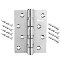 Dobradiça Inox Escovada 4x3 Com Rolamento Reforçada Para Porta