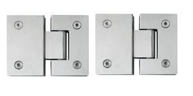 Dobradiça inox GV48 1801010 para porta de vidro e box - vidro/vidro 2un Dobradiça inox GV48 1801010 para porta de vidro e box - vidro/vidro 2un